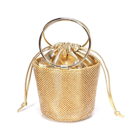 Diamond-Studded Evening Bag Luxury Banquet Bag Hand Clutch Bag Dress Evening Bag